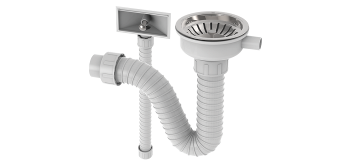 Sifon 1/1 sudopere F115 ISAFLEX sa prelivom 2177